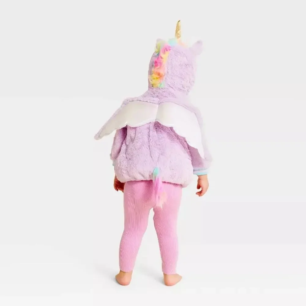 Infant and Toddler Unicorn Halloween Costume Pullover Size 0-6 Months